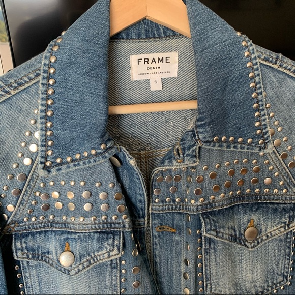Rare Frame Le Studded Jean Jacket - Picture 2 of 4
